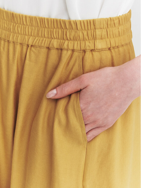 TATUUM TATUUM Midi sukňa SAND 3 Žltá A-Line Fit