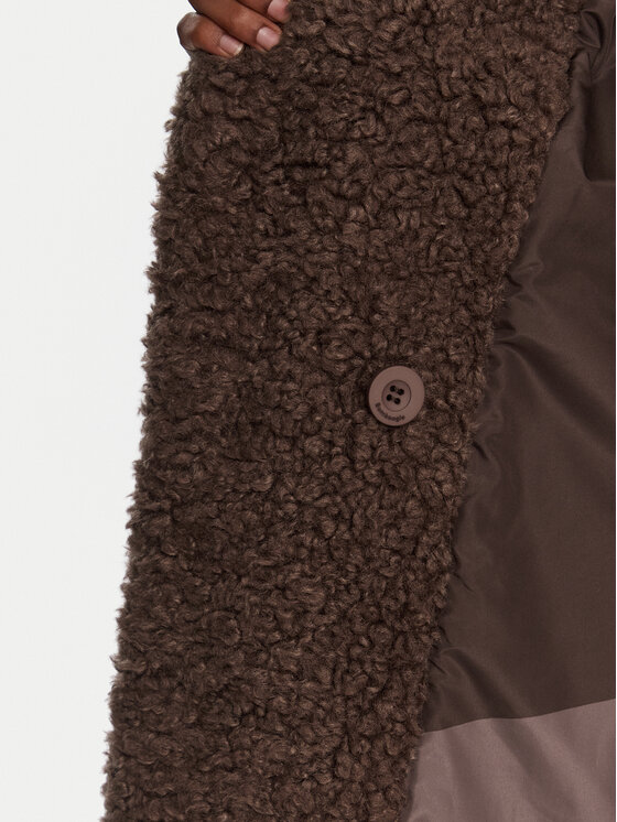 Bomboogie Bomboogie Fellmantel CW360STSFC5 Braun Regular Fit