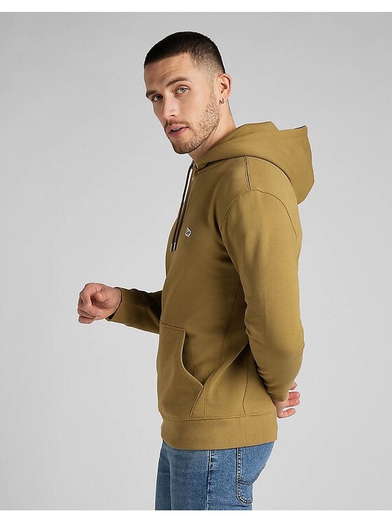 Lee Lee Felpa PLAIN HOODIE Marrone Regular Fit