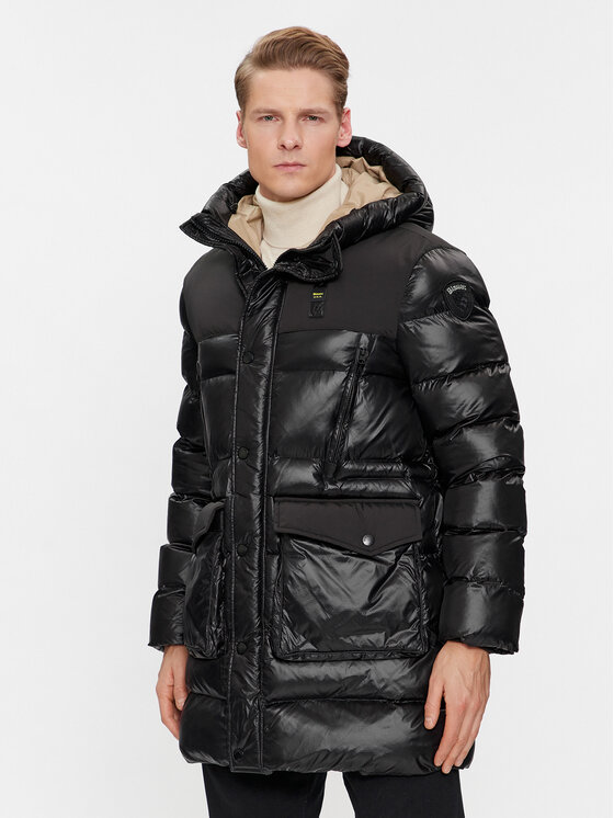 Blauer Vatovaná bunda 23WBLUK02082 Čierna Regular Fit