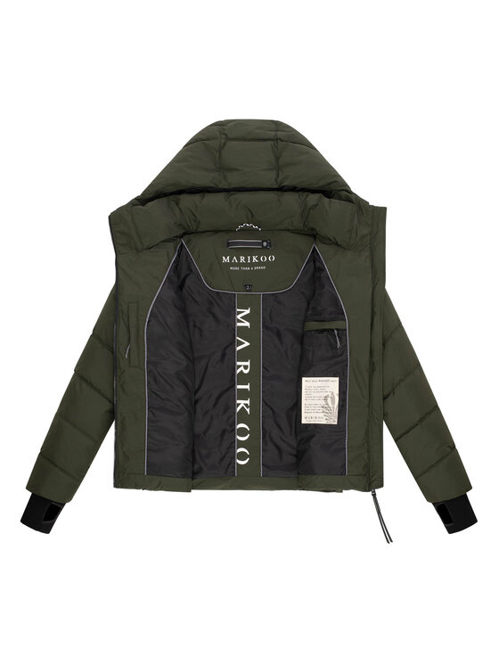 Marikoo Marikoo Kurtka zimowa Yukanii Zielony Regular Fit