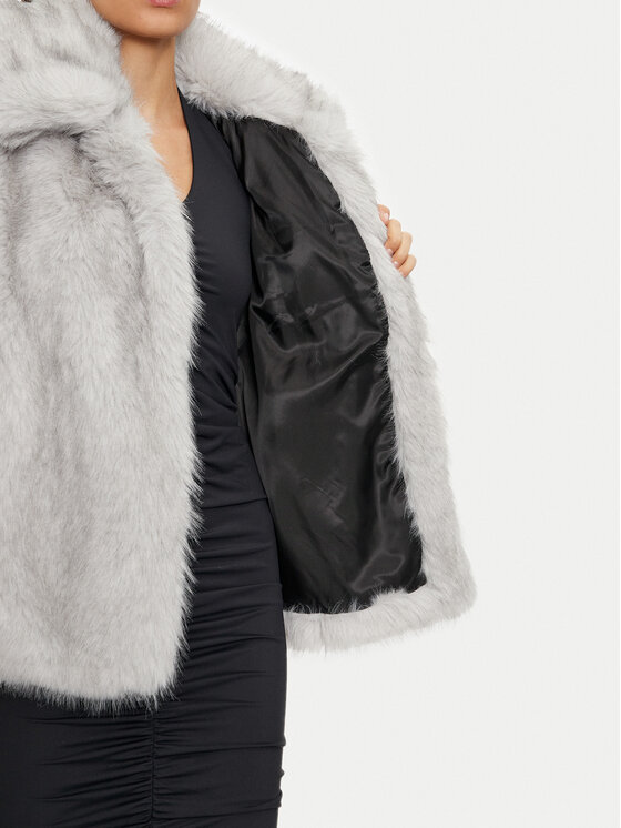 ONLY ONLY Γούνα Rubina 15325924 Γκρι Regular Fit