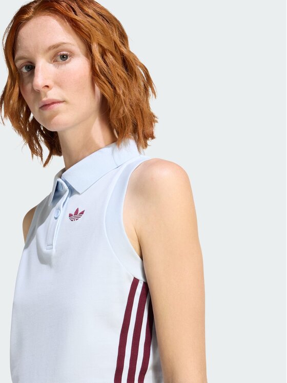 adidas adidas Polo 159124 Błękitny Slim Fit