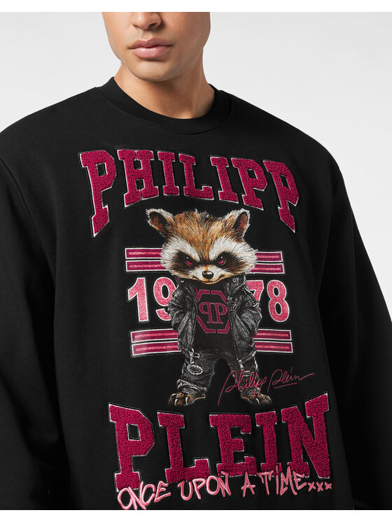 PHILIPP PLEIN PHILIPP PLEIN Bluza 25969 Czarny Regular Fit