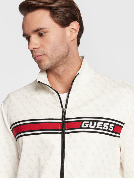 Guess Guess Μπλούζα Korbin Z2BQ06 FL04Q Εκρού Regular Fit
