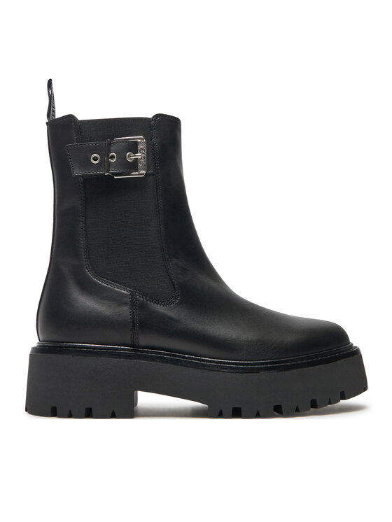 KARL LAGERFELD KARL LAGERFELD Kotníková obuv s elastickým prvkem KL43460 Černá