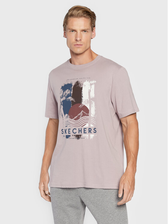 Skechers T-shirt Endeavour MTS338 Ljubičasta Regular Fit