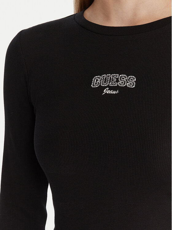 Guess Jeans Guess Jeans T-Shirt W6RP22 KA0H1 Μαύρο Slim Fit