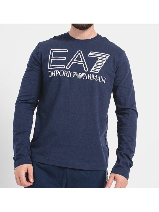 EA7 Emporio Armani EA7 Emporio Armani Tričko 6RPT04 PJFFZ 1554 Tmavomodrá Regular Fit