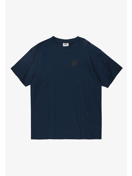 PROSTO. PROSTO. T-Shirt Shield Splash Granatowy Oversize
