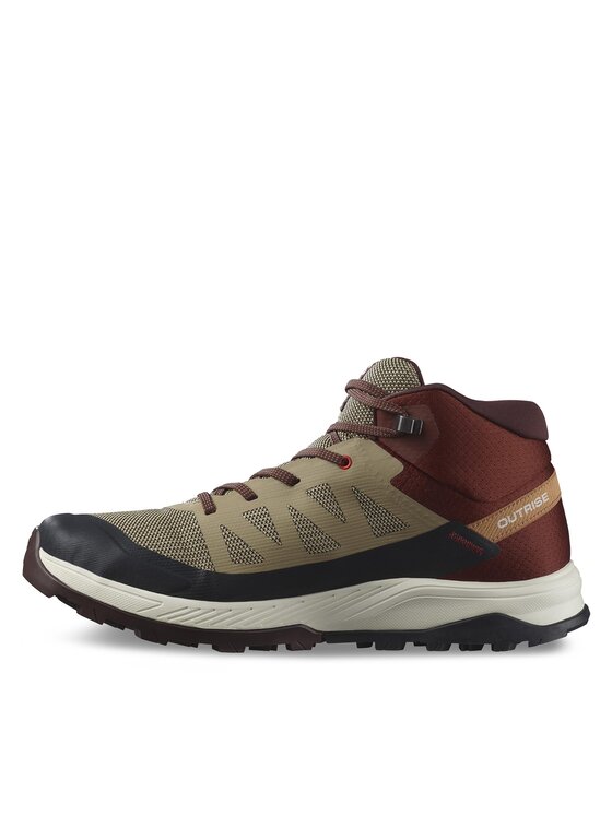 Salomon Salomon Trekking čevlji Outrise Mid Gtx L47143700 Rjava