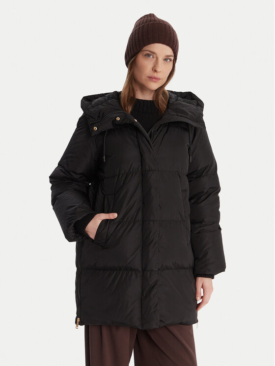 Weekend Max Mara Weekend Max Mara Pehelykabát Newbembo 2525496072 Fekete Relaxed Fit