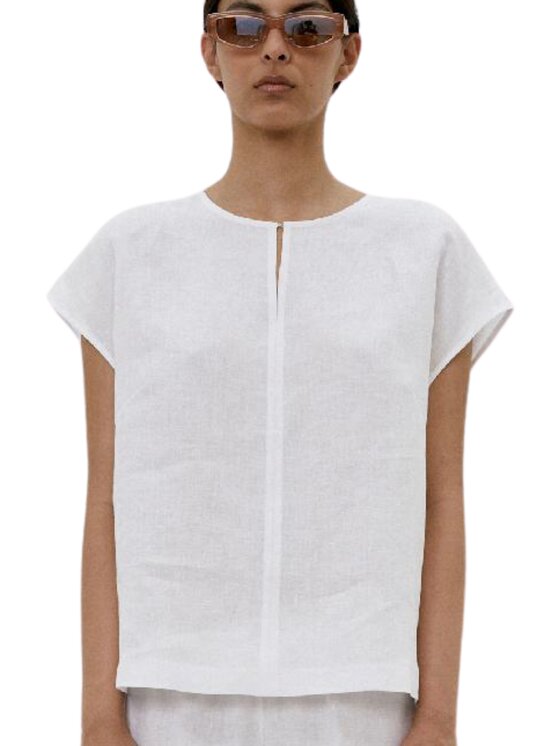 MeiMeiJ MeiMeiJ Canottiera m5eh04-bianco Bianco Regular Fit