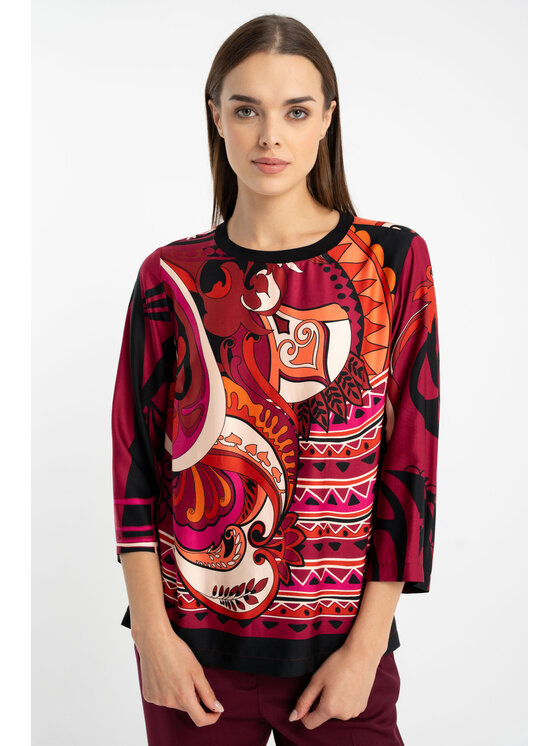 CLICK CLICK Μπλουζάκι 10-6923 Κόκκινο Regular Fit