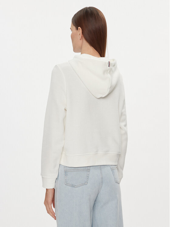 Tommy Hilfiger Tommy Hilfiger Bluza 1985 WW0WW40274 Écru Relaxed Fit