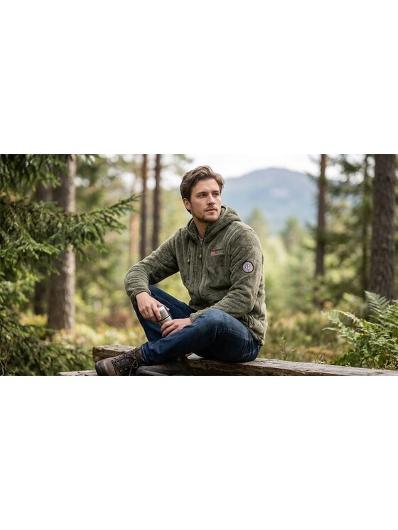 Geographical Norway Geographical Norway Polar WY3387H/GN-OLIVE Zielony Reglan Fit