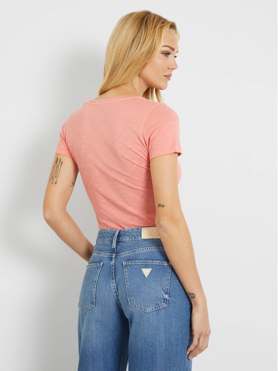 Guess Guess T-Shirt 162083 Ροζ Classic Fit