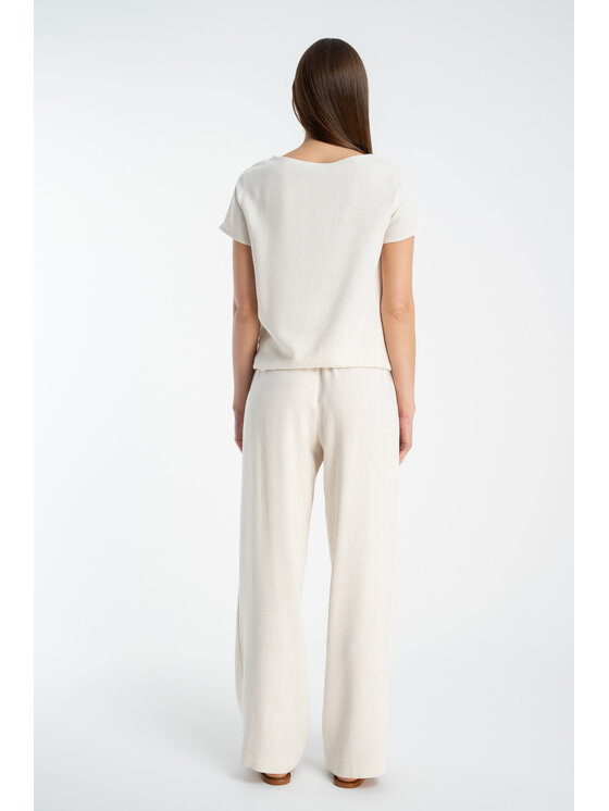 CLICK CLICK Blúzka 10-6901 Béžová Comfortable Fit