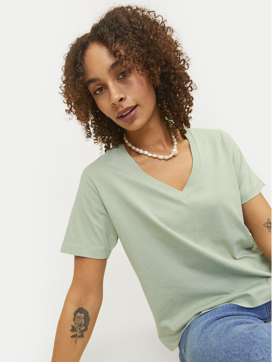 JJXX JJXX T-krekls Annie 12255655 Zaļš Regular Fit