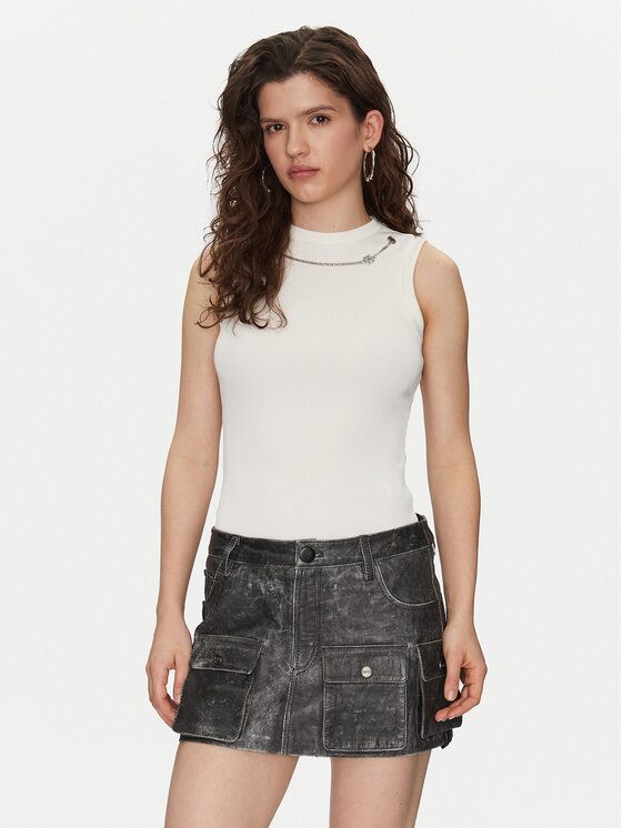 HUGO HUGO Top Delanive 50534050 Biela Slim Fit
