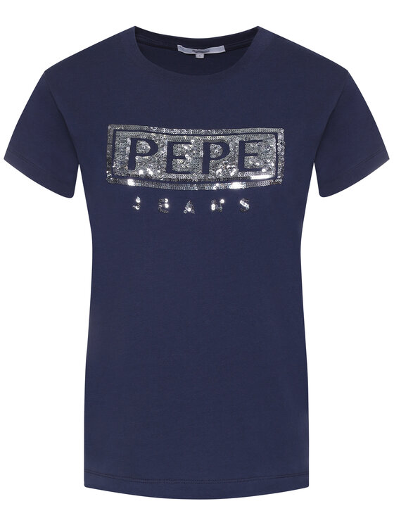 Pepe Jeans Pepe Jeans Tričko Charis PL504443 Tmavomodrá Regular Fit