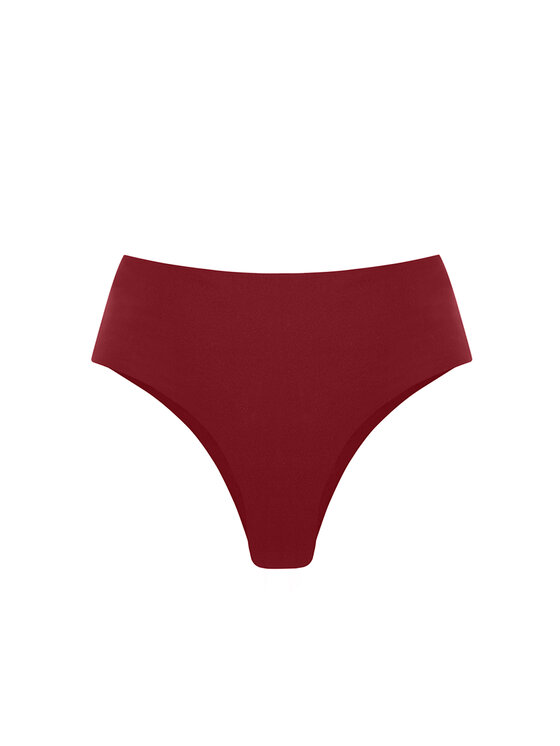 Miss Lou Miss Lou Bikini pezzo sotto D-TT1-BRD Bordeaux