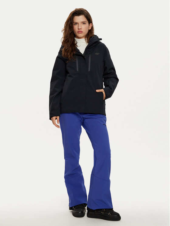 4F 4F Лижна куртка 4FWAW24TTJAF593 Чорний Regular Fit