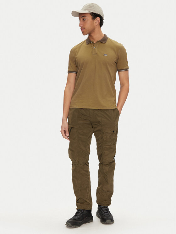 C.P. Company C.P. Company Kalhoty z materiálu 18CMPA063A005904G Zelená Regular Fit