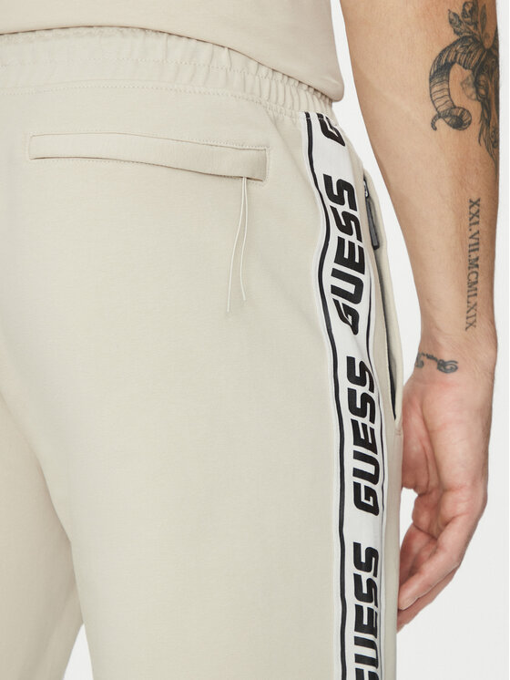 Guess Guess Sporta šorti Z2YD02 K6ZS1 Écru Regular Fit