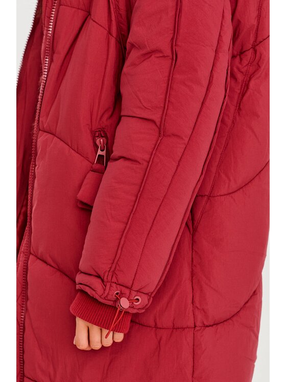 NAOKO NAOKO Kurtka zimowa Montreal Ruby Dream Bordowy Regular Fit