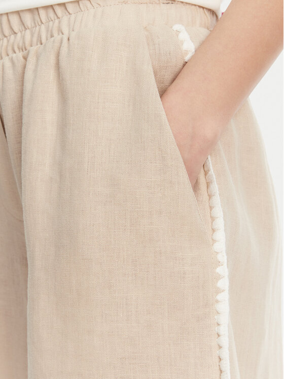 ICONA ICONA Pantaloncini di tessuto RP5LE006 Beige Regular Fit