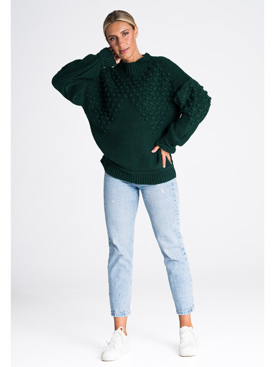 FIGL FIGLFIGL Maglione M982 Verde Regular Fit