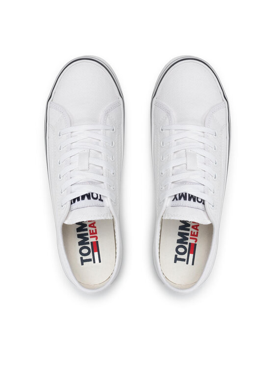 Tommy Jeans Tommy Jeans Tenisówki Essential Low Wmn EN0EN01796 Biały