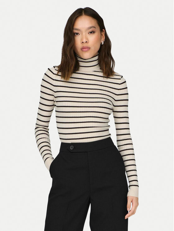ONLY ONLY Dolčevita Karol 15165075 Bež Slim Fit