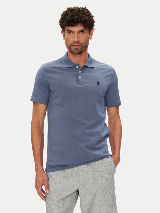 Férfi Pólóing U.S. Polo Assn., Méret: M, Kék, MUP3780