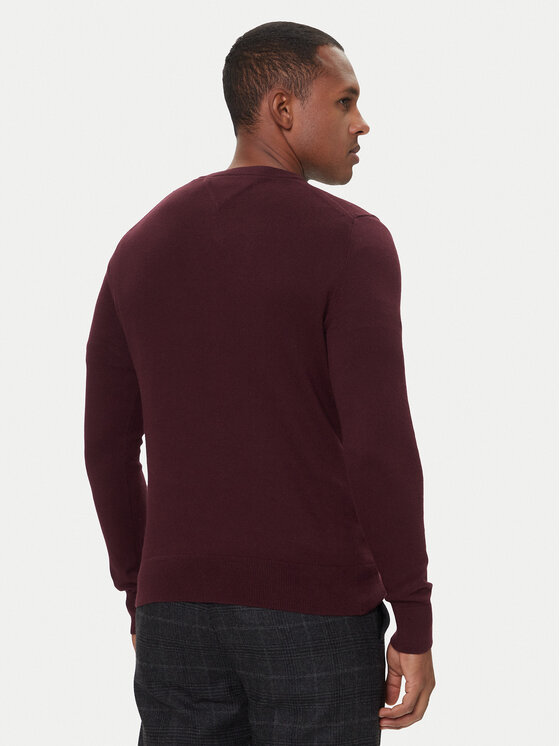 Tommy Hilfiger Tommy Hilfiger Džemperis MW0MW28046 Bordo Regular Fit