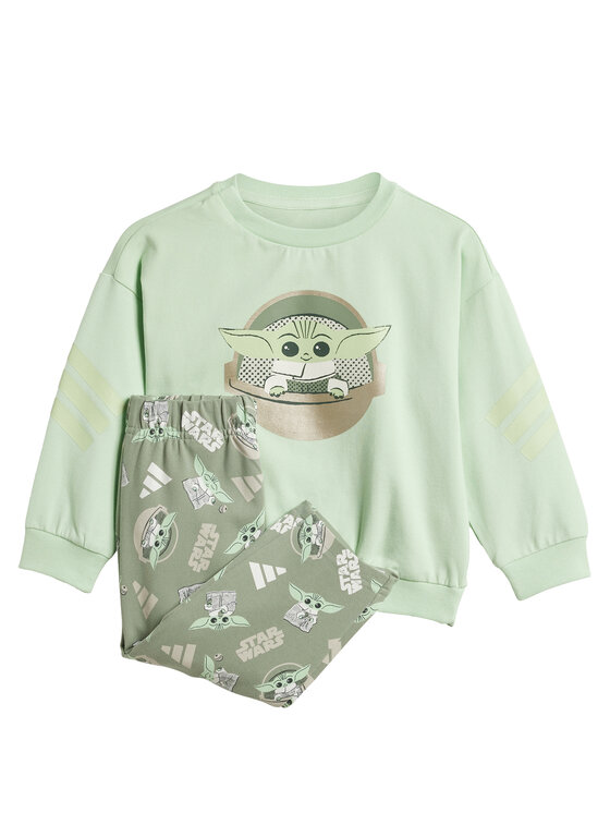 Dziecięcy Dres adidas, Rozmiar 18/24M, Zielony, Star Wars The Mandalorian JF3631