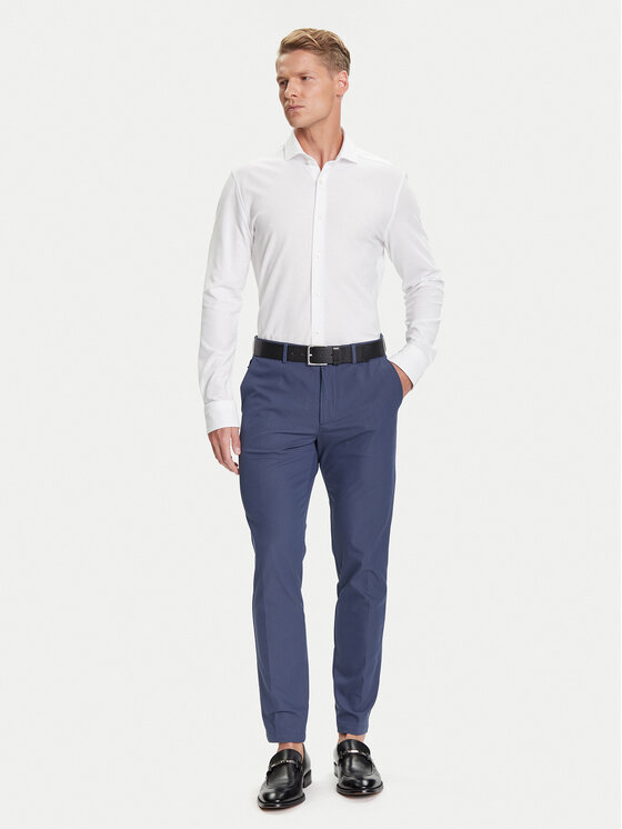 BOSS BOSS Koszula P-Hank 50527675 Biały Slim Fit