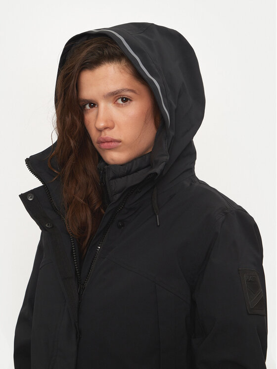 Halti Halti Hanorac Bergga 065-0425 Negru Relaxed Fit