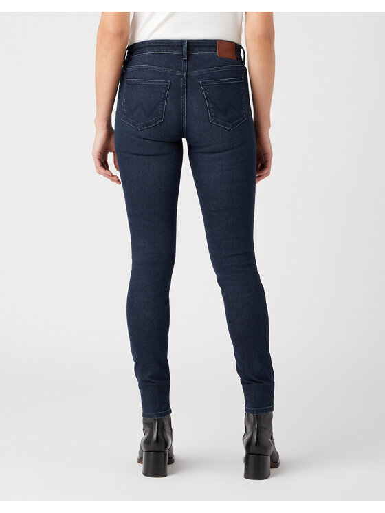 Wrangler Wrangler Jeansy SKINNY Szary Skinny Fit
