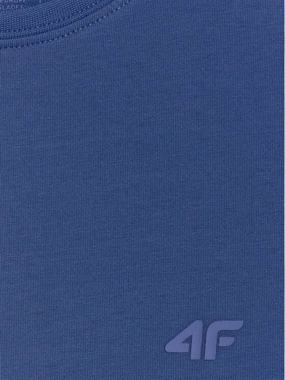 4F 4F T-Shirt 4FWMM00TTSHF2255-031S Niebieski Slim Fit