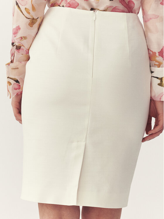 TATUUM TATUUM Spódnica midi MONITA 1 Biały Flare Fit
