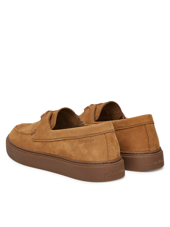 Calvin Klein Calvin Klein Nizki čevlji Hybrid Lace Up Boat Nu HM0HM01892 Rjava