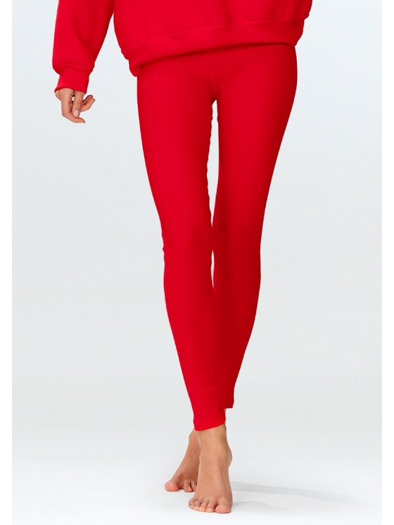 DKaren Sport DKaren Sport Legginsy Oseye Czerwony Classic Fit