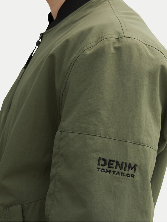Tom Tailor Denim Tom Tailor Denim Μπόμπερ μπουφάν 1043828 Πράσινο Regular Fit