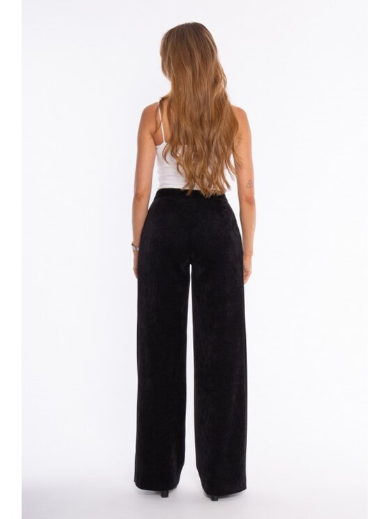 Made of Emotion Made of Emotion Spodnie materiałowe M932 Czarny Wide Leg