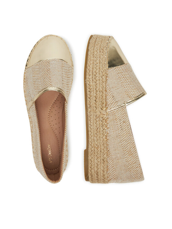 DeeZee DeeZee Espadrile JSZ701-2 Auriu