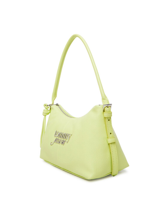 Tommy Jeans Tommy Jeans Ročna torba Metal Logo Shoulder Bag AW0AW18468 Zelena