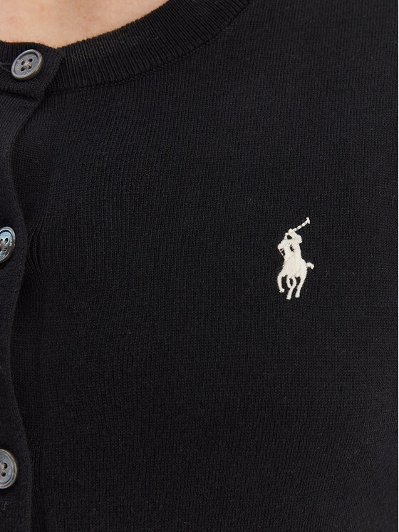 Polo Ralph Lauren Polo Ralph Lauren Kardigán 211971871005 Fekete Slim Fit