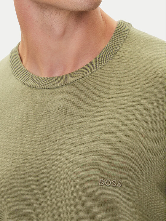 BOSS BOSS Sweter Botto-L 50476364 Zielony Regular Fit
